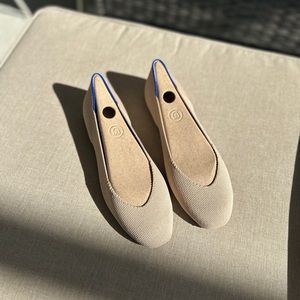 Rothy’s Square Flat - Ecru - New in box